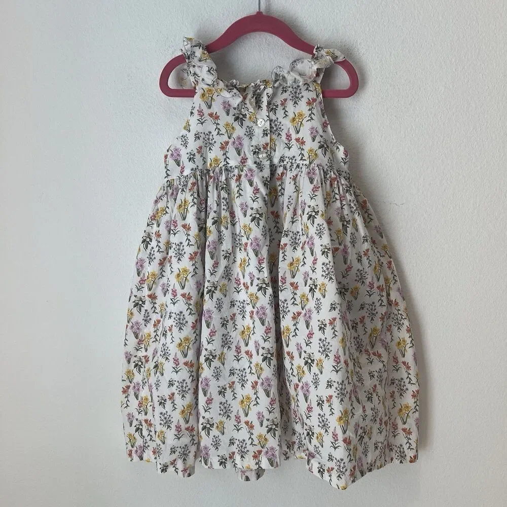 Dondolo Children’s Clothier Girls Smocked Floral Dress Size 8 Party Summer Cute